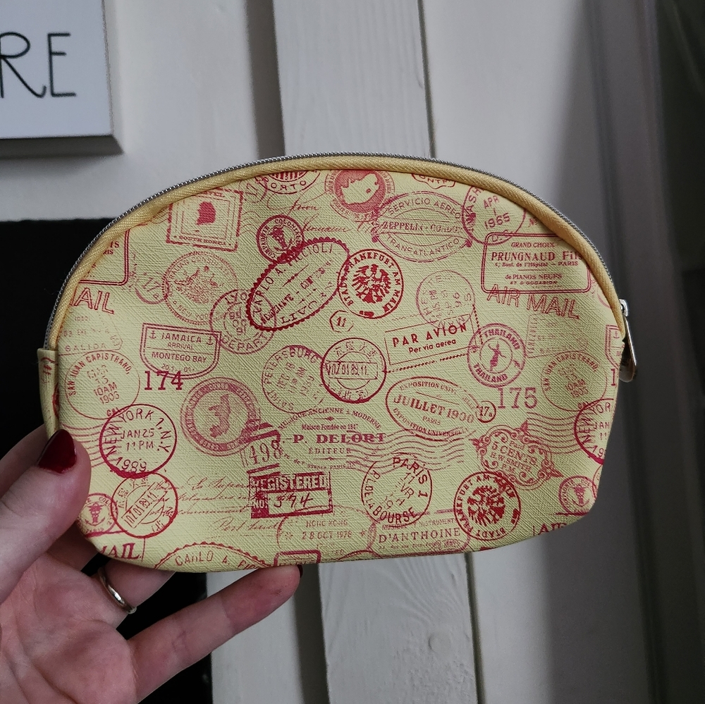 Never Used Ipsy travel bag, wallet, change purse